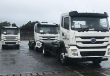 Corpus recebeu primeira parte de lote com caminhões 100% elétrico. (Foto: Divulgação)