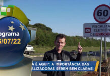 Placas de segurança de trânsito
