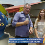 Acompanhamos a desmontagem e transporte do circo