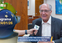 Vice-presidente Geraldo Alckmin fala do programa de renovação de frota