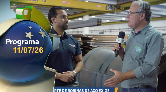 O transporte de bobinas de aço exige atenção
