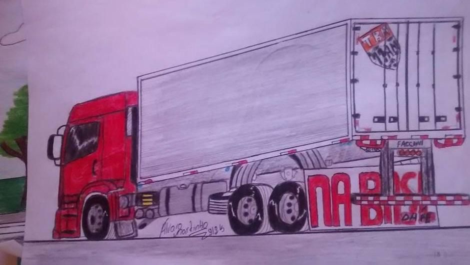 Artistas do trecho: veja 14 desenhos de amigos e amigas apaixonados por  caminhões - Brasil Caminhoneiro