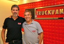 Flavio Santilli e Alcides Braga da Truckvan. (Foto: Divulgação)