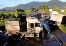 Acidente com morte na ERS-130 causa incêndio e deixa pista bloqueada