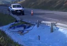 Acidente com caminhão que levava vidro interdita rodovia por 3 horas vidro